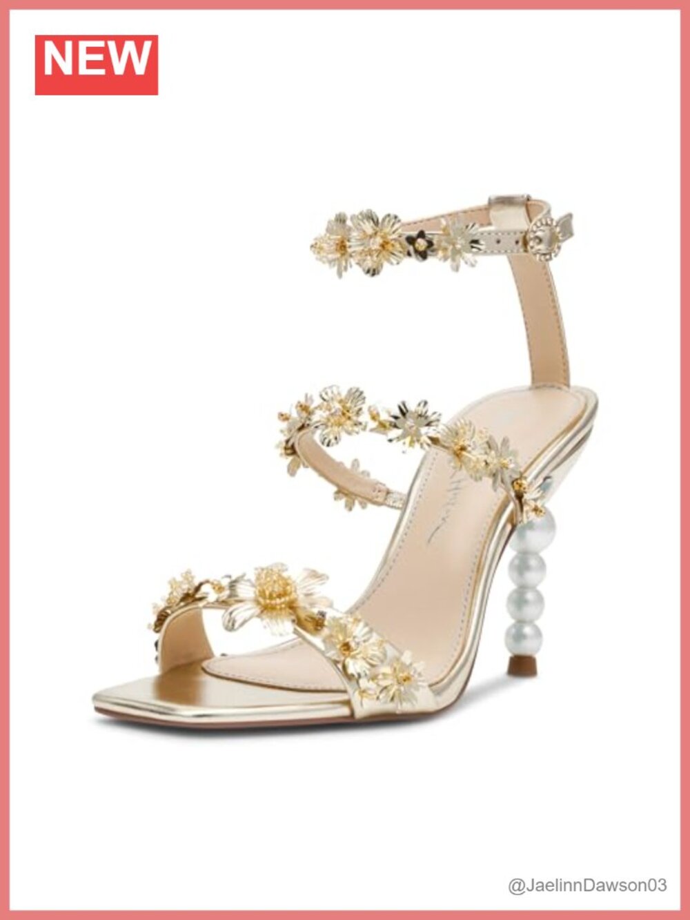 Betsey Johnson Lorra Heeled Sandals Women's Strappy Gladiator Pearls Formal